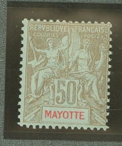 Mayotte #17 Unused Single