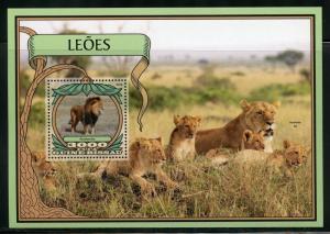 GUINEA  BISSAU 2016 LIONS   SOUVENIR SHEET MINT NH