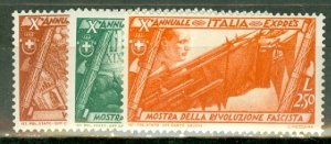FC: Italy 290-302, 304 used; 303, 305, C40-1, E16-7 mint CV $170; scan shows ...
