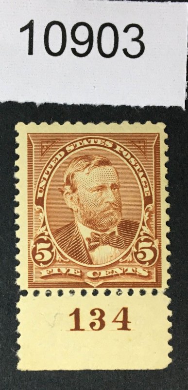 US # 255 PLATE SINGLE MINT OG NH CAT. $200 LOT #10903