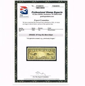 EXCELLENT GENUINE SCOTT #C8 MINT OG XXLH AIR MAIL PSE CERT GRADED XF-SUPERB 95