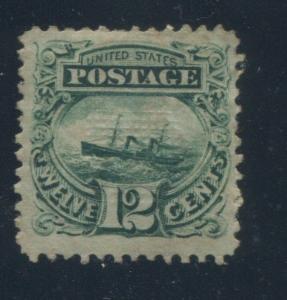 1869 US Stamp #117 12c Mint F/VF Disturbed OG Catalogue Value $1850 Certified