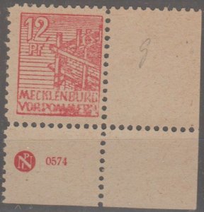 Mi: 36 yg DZ   MNH  1946  SBZ