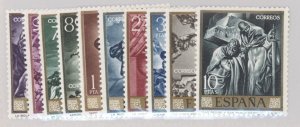 Spain, Scott #1337-46, MNH, complete set