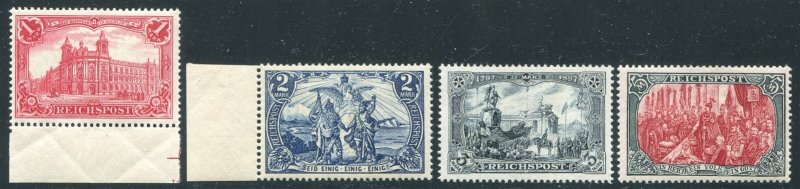 Germany #62, 63, 64, 65A Mint