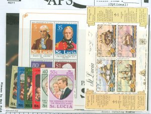 St. Lucia #340a/362a  Single (Complete Set)