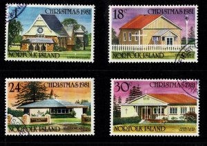Norfolk Island 1981 Christmas - Churches  Set of 4 Used