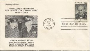 Eisenhower Churchill FDC
