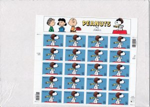 Scott #3507 Peanuts (Charlie Brown, Snoopy) Sheet of 20 Stamps - Sealed White