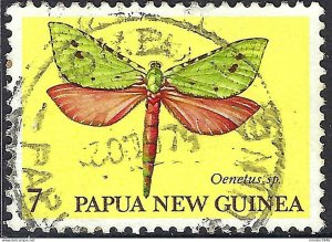 PAPUA NEW GUINEA 1979 QEII 7c Multicoloured Butterflies SG371 Used