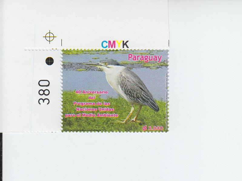 2012 Paraguay Environmental Program Bird (Scott 2956) MNH