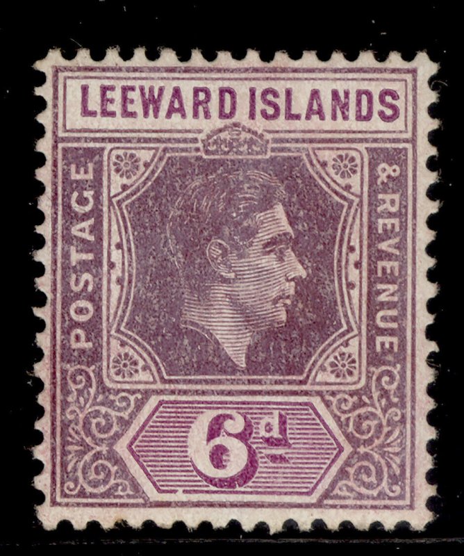 LEEWARD ISLANDS GVI SG109b, 6d purple and deep magenta, M MINT. Cat £18.