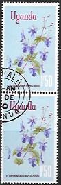 Uganda  Pair - Flowers - #125 Clerodendrum