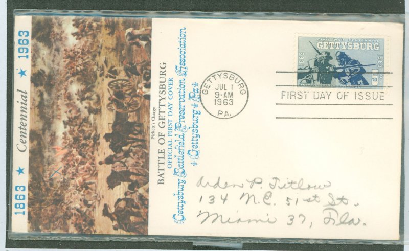 United States #1180  Single (Fdc)