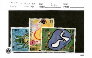 Ireland, Postage Stamp, #453-455 Mint NH, 1979 Children Drawings (AB)