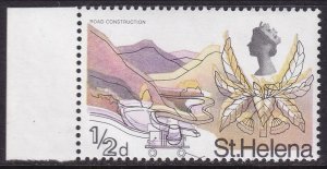 St Helena 1968 Sc 209 MNH** shifted black variety