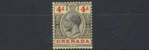 GRENADA  1921 - 31   S G 123   4D   BLACK/RED/YELLOW          MH 