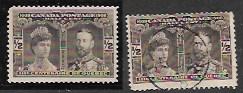 Canada #96 Pair MH & used 1908