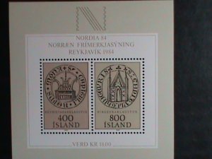 ​Iceland Stamp:1982-SC#564-Nordia'84 Stamps Exhibition  -mnh-S/S sheet-rare