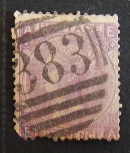 1865, Queen Victoria - Large White Control Letters in Corners, SC #45, (2184-Т)