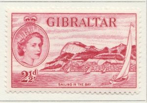 1953 British Colony Gibraltar 2 1/2d MH* Stamp A28P47F30421-