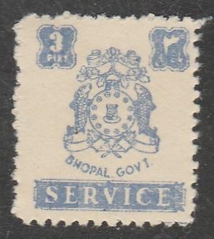 Inde / Bhopal  1944  Scott No. O46  (N*) Official Stamp