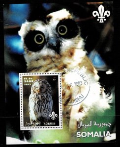 Somalia 2002 Owls MNH M/s