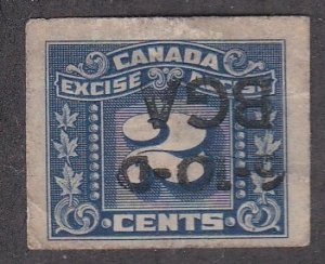 Canada Excise Tax Stamp, Used