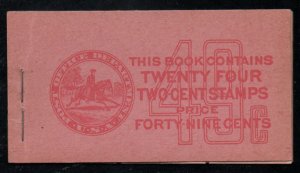 USA #634d BK81 COMPLETE BOOK, VF NH, post office fresh nice color! 