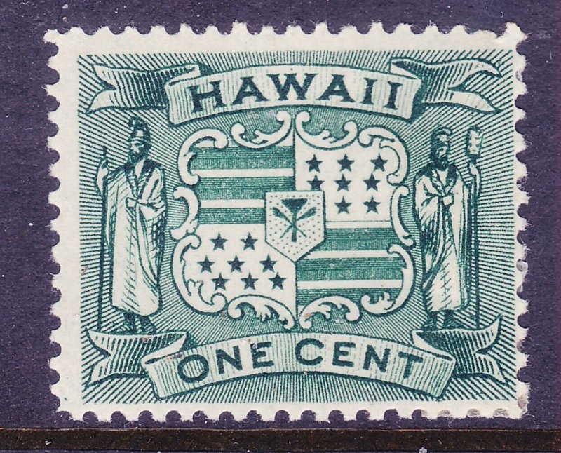 Hawaii 80 Mint OG 1899 1c Green Coat of Arms Issue Very Fine 