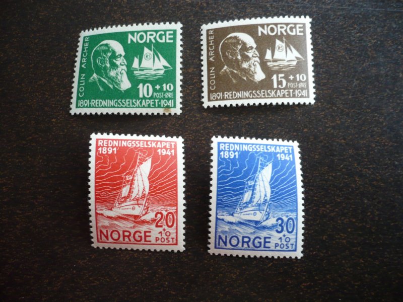 Stamps - Norway - Scott# B20-B23 - Mint Never Hinged Set of 4 Stamps