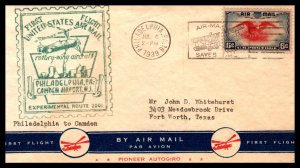 US Experimental Route 2001 Rotary Wing Aircraft Phildelphia,PA 1939 First Fli...