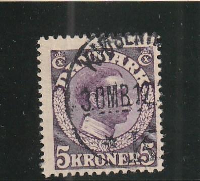 Denmark  Scott#  134  Used