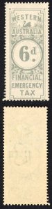 Western Australia 6d Grey Financial Emergency Tax Mint BF7