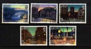 Jersey Sc 275-9 1981 Gaslight stamp set used