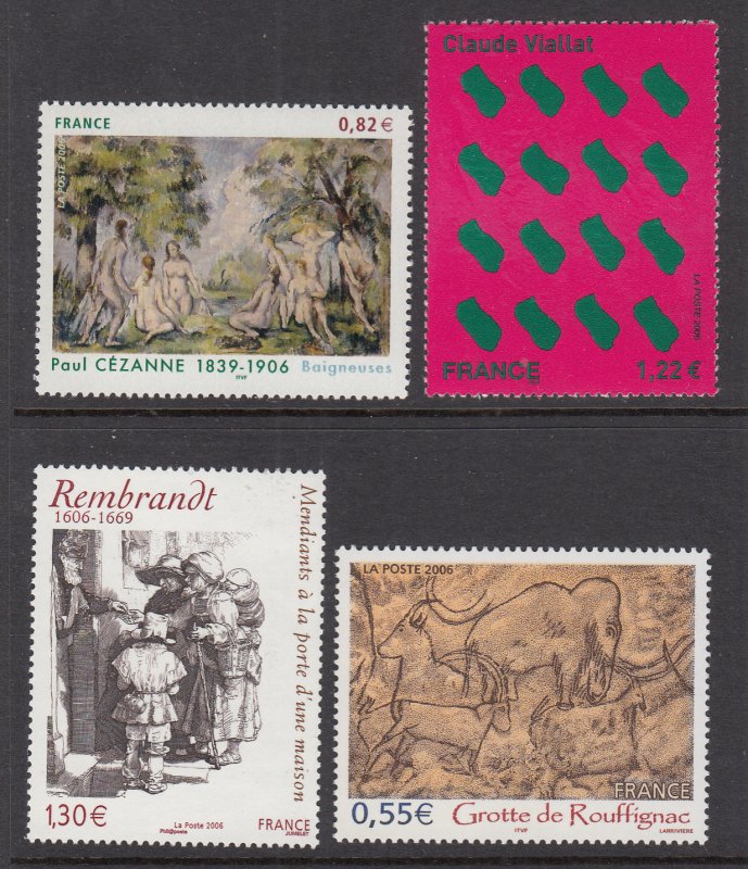 France 3197-3200 Paintings MNH VF