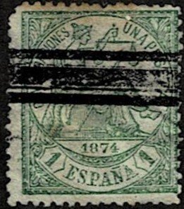 1874 Spain Scott Catalog Number 208 Used