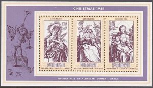 PENRHYN IS 1981 Christmas souvenir sheet MNH...............................57787