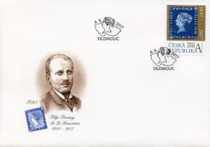 Czech Rep 2017 FDC Mauritius Blue 1847 Prague 2018 1v Set Cover Stamps on Stamps