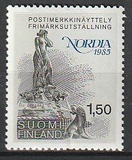 1985 Finland - Sc 705 - MNH VF - 1 single - Mermaid and Sea Lions - Nordia 1985
