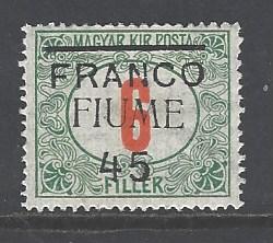 Fiume 24 mint hinged (RS)
