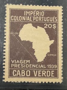 Cape Verde, 1939, SC 254, MLH, VF