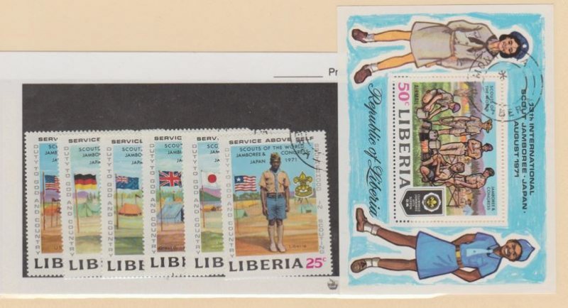 Liberia Scott #563-568//C188 Stamp - Used Set