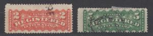 Canada - 1875 Registration stamp lot (8765)