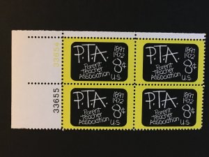 Scott # 1463 Parent Teacher Association PTA, MNH Plate Block of 4