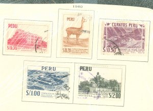 Peru #274-278  Single (Complete Set)