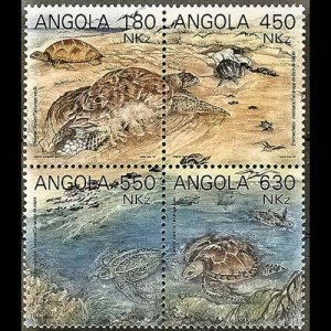 ANGOLA 1993 - Scott# 882 Turtles Set of 4 NH