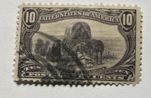US 1898 10c Trans-Mississippi stamp #290 Used