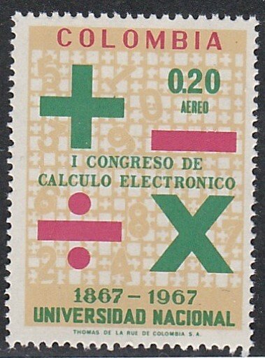 Colombia # C510, Computer Symbols, Mint NH