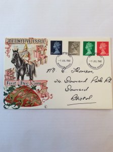 1968 Definitive FDC to Bristol.